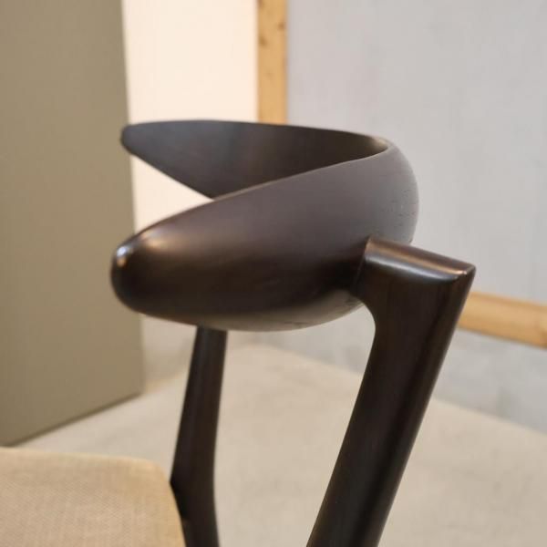 旭川 カンディハウス エクリプス ダイニングチェア ブラウン系 本革
