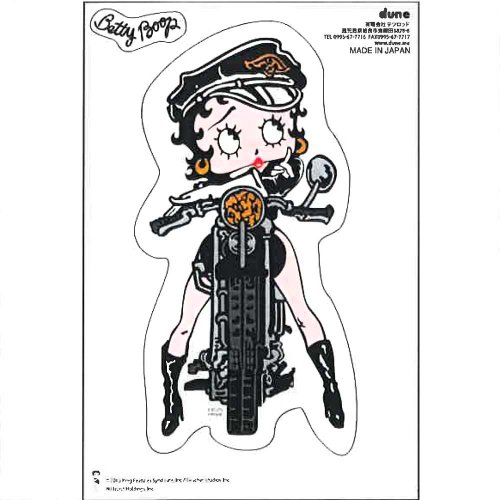Betty Boop ステッカー【ライダーベティ】　<img class='new_mark_img2' src='https://img.shop-pro.jp/img/new/icons20.gif' style='border:none;display:inline;margin:0px;padding:0px;width:auto;' />