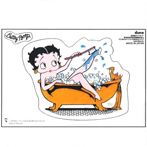 Betty Boop ステッカー【BATH】　<img class='new_mark_img2' src='https://img.shop-pro.jp/img/new/icons20.gif' style='border:none;display:inline;margin:0px;padding:0px;width:auto;' />