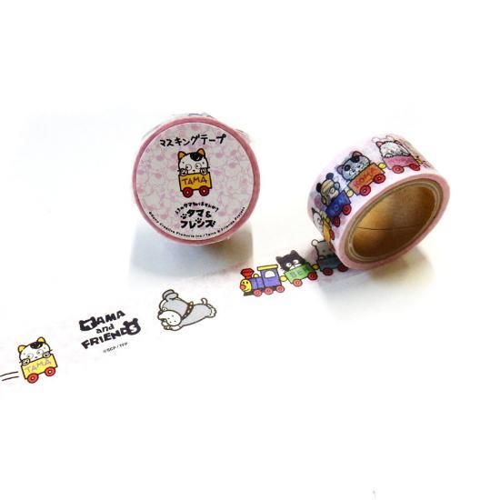 タマ フレンズ マスキングテープ 電車でおでかけ Tm Mk 004 キャラコ キャラクターグッズストア