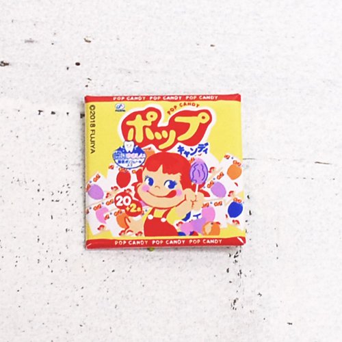 ペコちゃん　ポップキャンディ　缶バッジ　（不二家お菓子雑貨）　PE-1223　PK