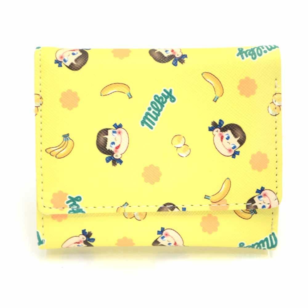 ペコちゃん三つ折りワレット（バナナ） PE332YE-4 PK - キャラコ