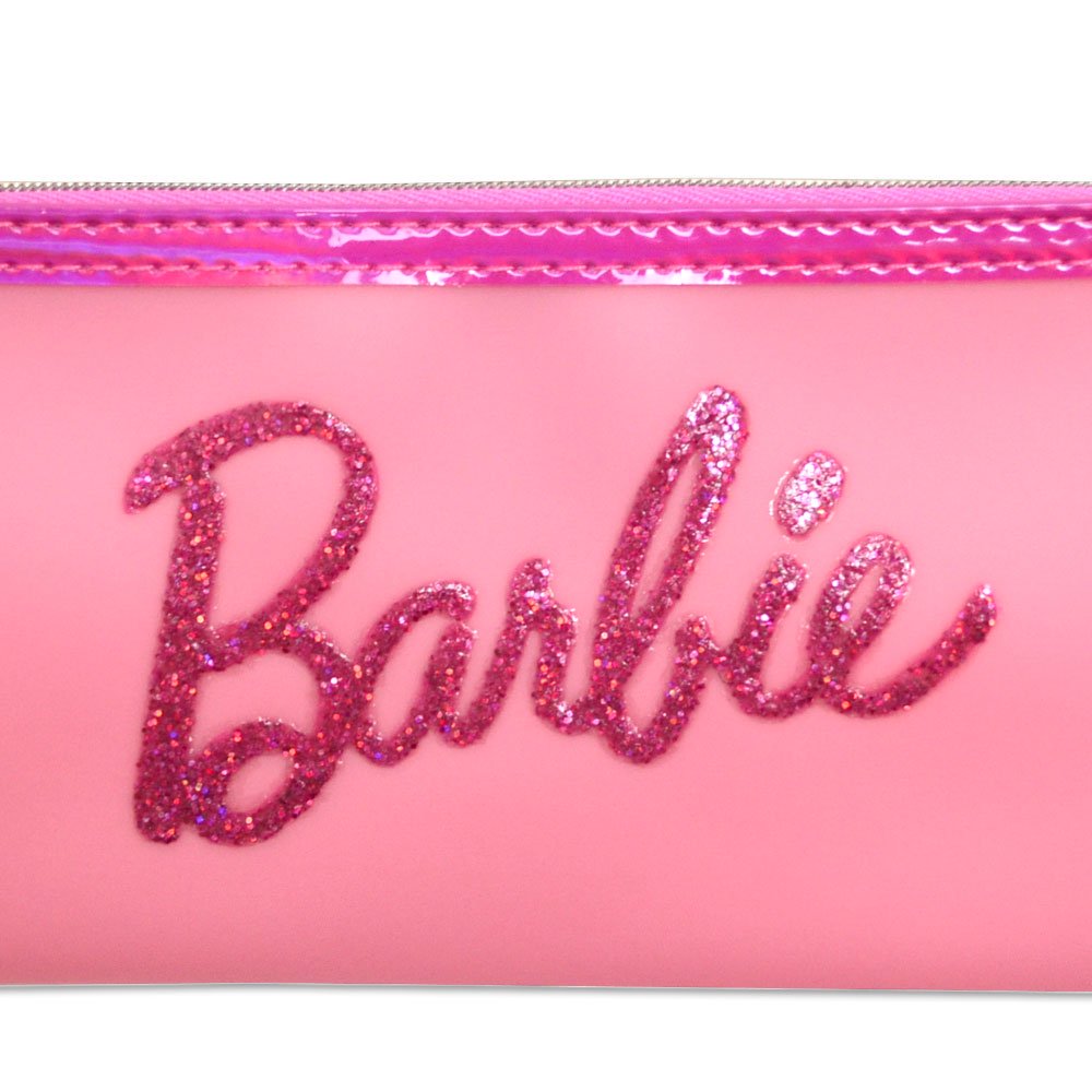 キャラコ <img class='new_mark_img1' src='https://img.shop-pro.jp/img/new/icons20.gif' style='border:none;display:inline;margin:0px;padding:0px;width:auto;' />【生産終了品】 Barbie フラットポーチ　グリッターラメ　LPK　Barbie	RCBB-276