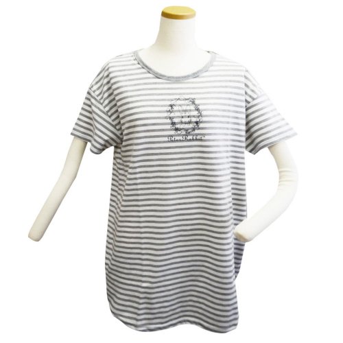 ピーターラビット ボーダーBIG Tシャツ（杢グレー）M　302106-93