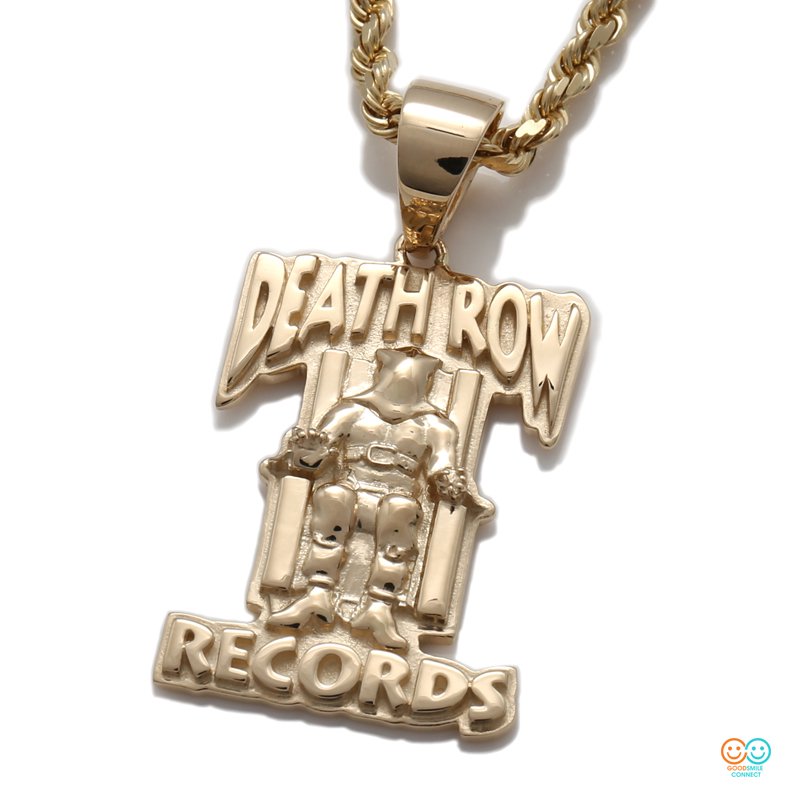 DEATH ROW RECORDS × AVALANCHE10KYG PLATE PENDANT - NEWEST OFFICIAL ONLINE  STORE