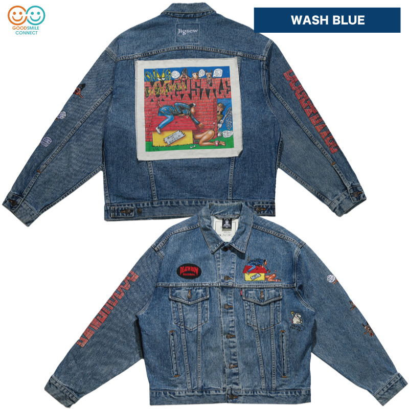 AVALANCHE EXCLUSIVE】DEATH ROW RECORDS × Jigsew"DENIM JACKET-3rd TYPE B-" -  NEWEST OFFICIAL ONLINE STORE