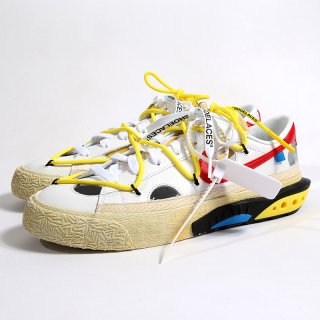 OFF-WHITE×NIKE<br>BLAZER LOW<br>WHITE AND UNIVERSITY RED