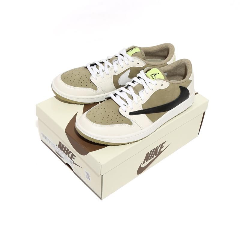 Travis Scott × Nike Air Jordan 1 Low Golf | Neutral Olive - NEWEST