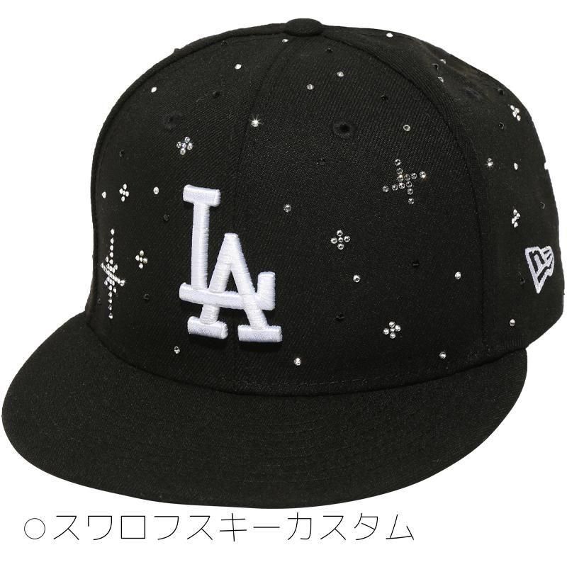 ニューエラ スワロフスキー LAキャップ NEW ERA 59FIFTY海外買付アイテム