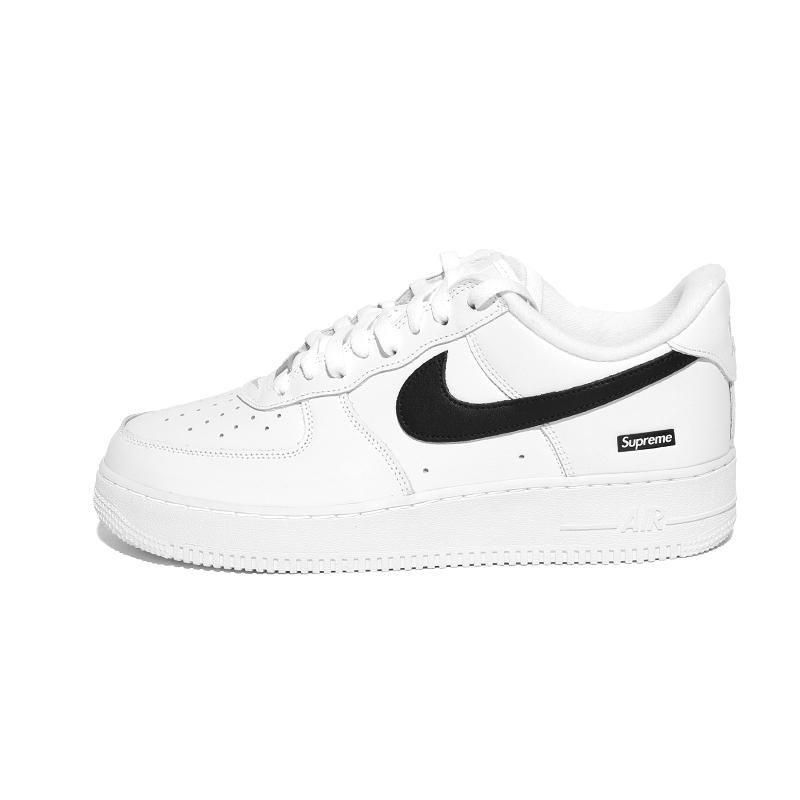Nike Air Force 1 Supreme ホワイト/ブラック Nike Air Force 1 Low 'Supreme - White Black' – Reborn.
