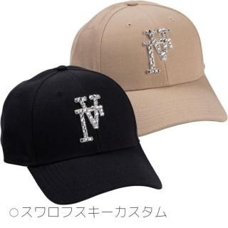 エドハーディ　キャップ　スワロフスキー NEW ERA - スワロフスキー ニューエラキャップ ハート デコ