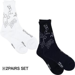 KRHYME DESIGN<br>SOCKS 2PAIRS SET<br>