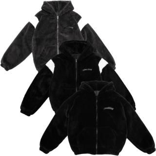 KRHYME DESIGN<br>HOODED FUR JACKET