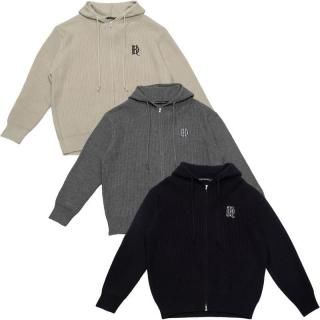 KRHYME DESIGN<br>KNIT ZIP PARKA