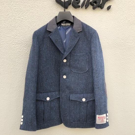 Denim Cellar.別注 FK ハリスツイードハンティングジャケット