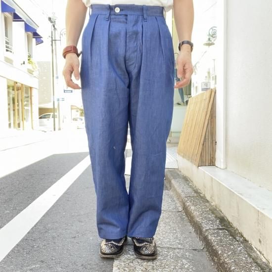 10本限定!Denim Cellar.別注 FKインディゴリネンシャンブレー