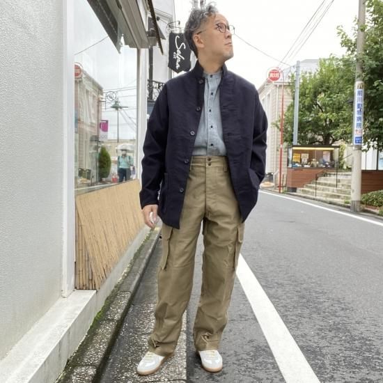 BONCOURA English Work Jacket Moleskin Dark navy