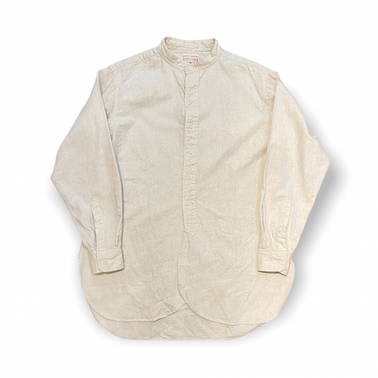 BONCOURA Band Collar Shirt Cotton Linen