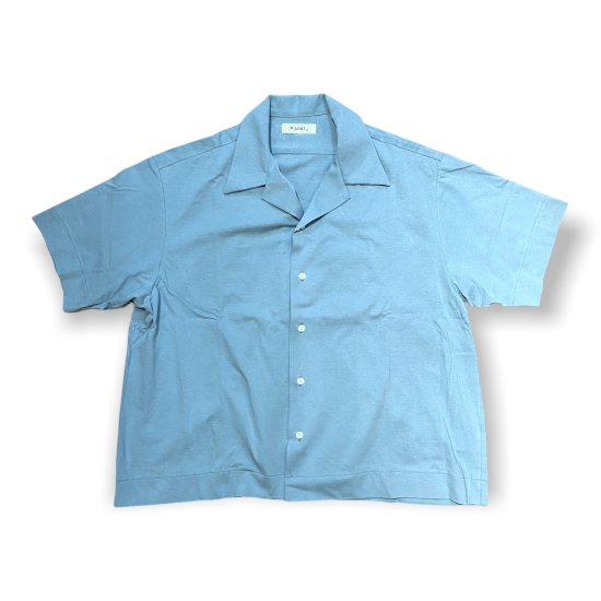 H.UNIT Jersey stitch open collar short sleeves shirt