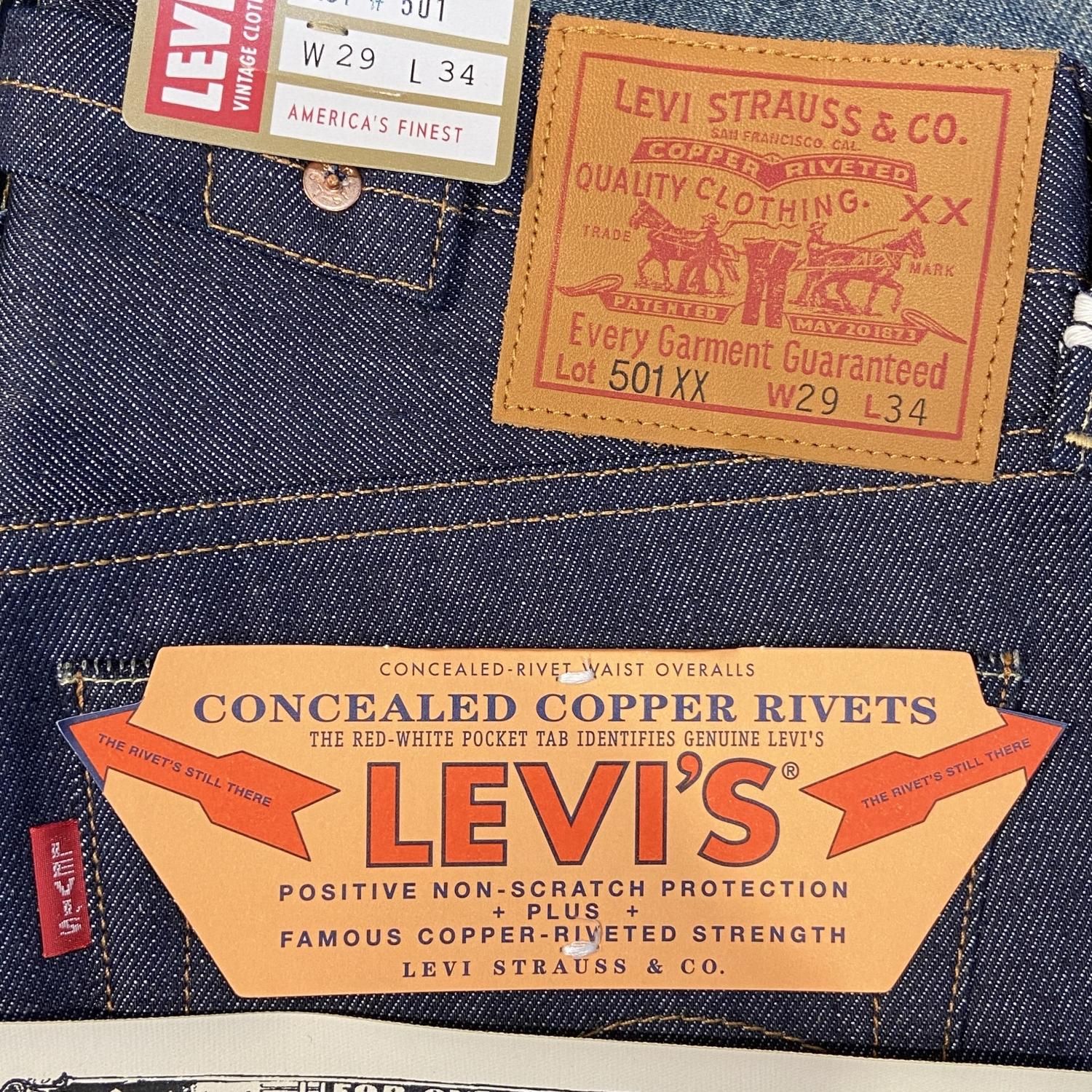 LEVISlevi's 501xx 1937モデル　W34L34 LVCデニムリーバイス