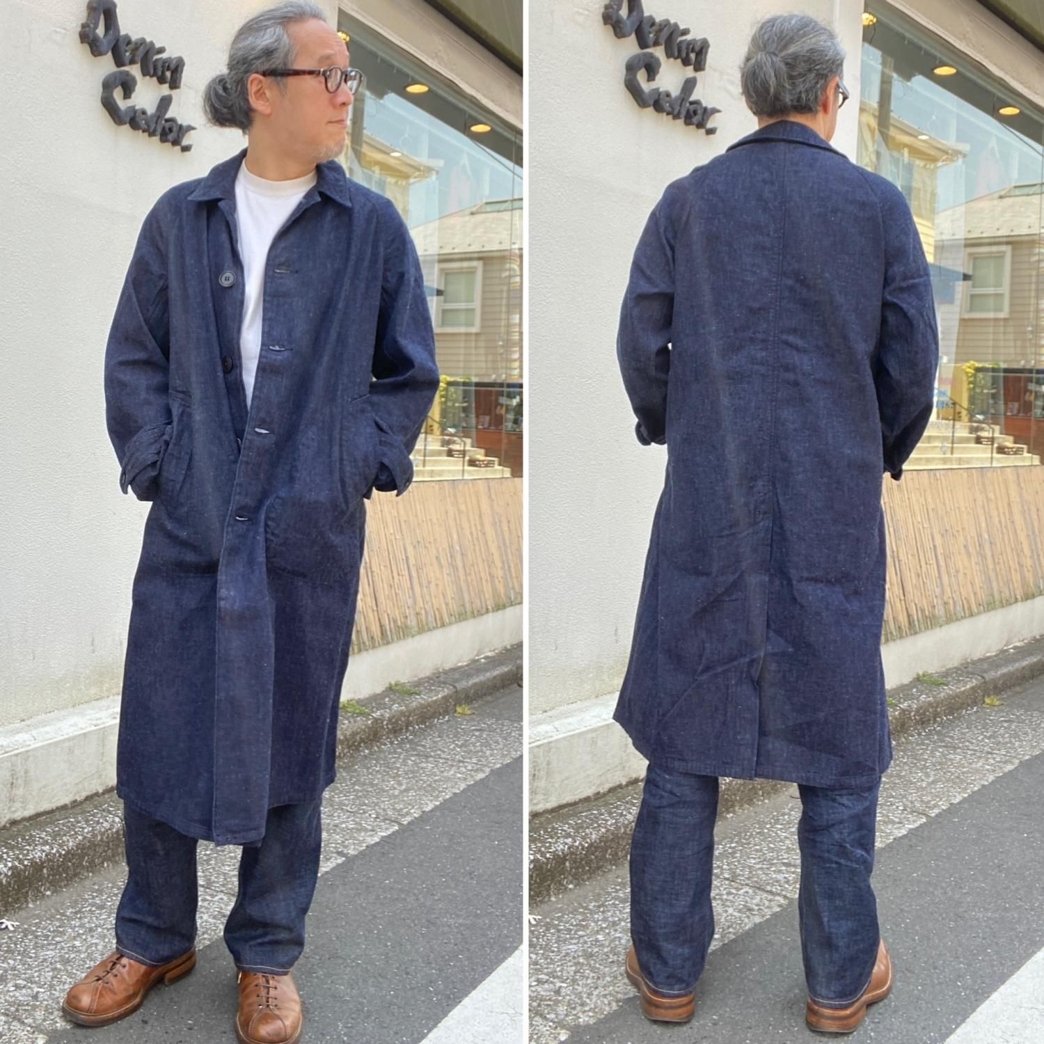 BONCOURA/ボンクラ別注 Denim Cellar. デニムステンカラーコート BONCOURA/ボンクラ別注 Denim Cellar. デニムステンカラーコート