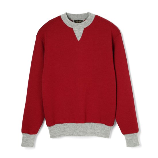 StevensonOverall/スティーブンソンオーバーオール Double V Gusset Wool Sweater　セーター