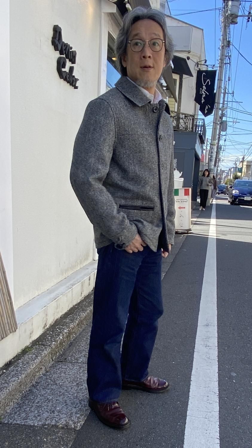 Denim Cellar.×FK ハリスツイードカーコート | 予約商品 - Denim