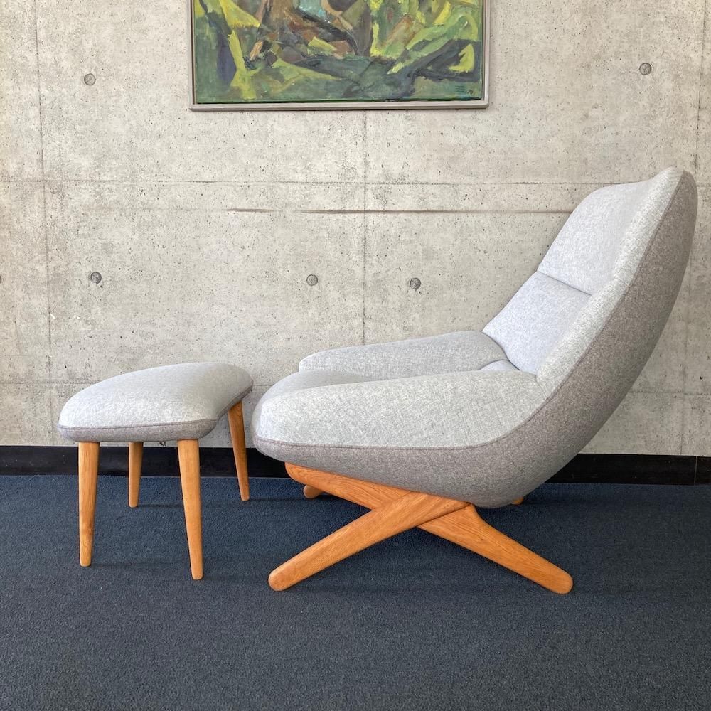 Easy Chair ”ML91” & Matching Stool designed by Illum Easy Chair ”ML91” & Matching Stool designed by Illum
