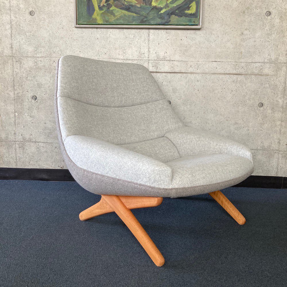 Easy Chair ”ML91” & Matching Stool designed by Illum Wikkelsø - 北欧家具 hisagu