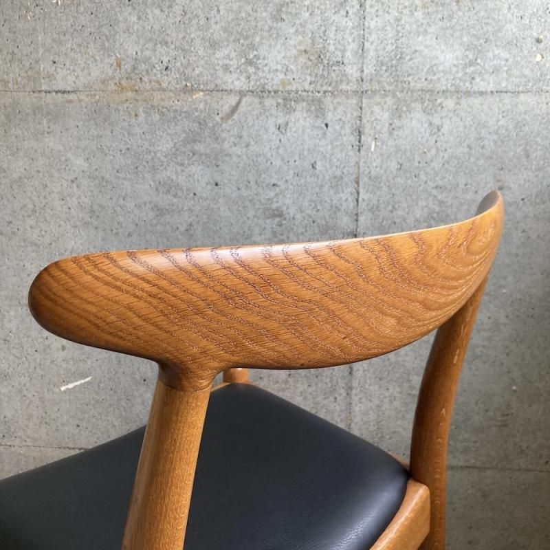 椅子 Hans J. Wegner W2 / C.M. Madsen W2 Dining Chairs by Hans J. Wegner for C.M. Madsen, 1950s