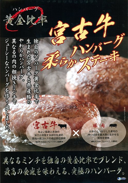 宮古牛と沖縄県産豚肉の柔らかハンバーグ10枚セット