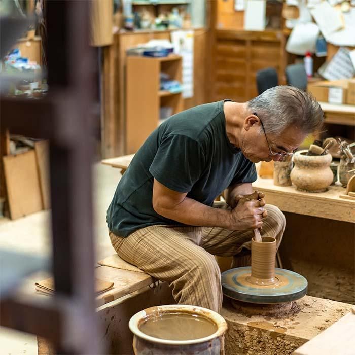 金城陶芸〉5寸絵皿×2枚セット-沖縄やちむん 金城陶芸〉5寸絵皿×2枚セット-沖縄やちむん