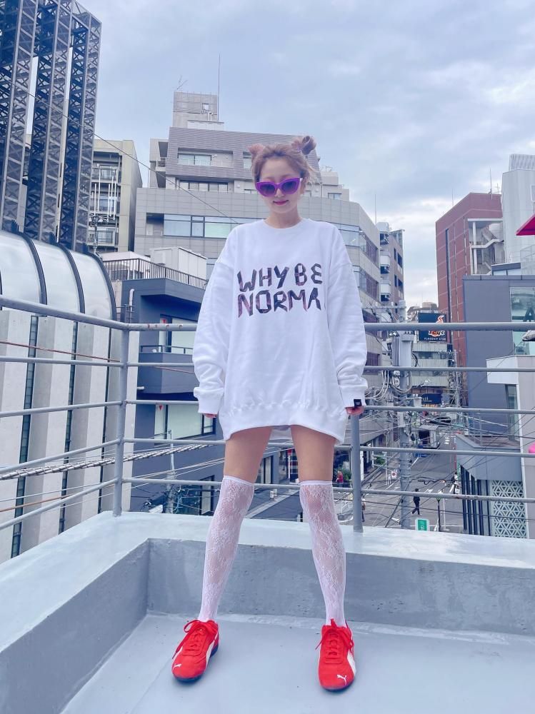 WHY BE NORMAL OVERSIZED SWEATSHIRT