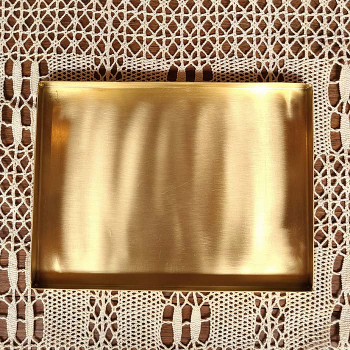 真鍮・ブラストレイ(L)・長方形・マネートレイ・アクセサリートレイ サブイメージ