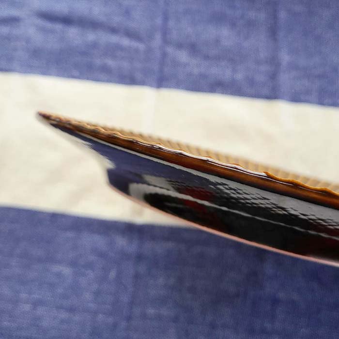 菊型・22cmプレート・ディナープレート・美濃焼・飴ブラウン サブイメージ