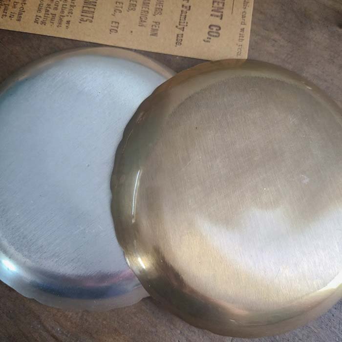 真鍮ブラス・ラウンドプレート(M)・ブロンズゴールド・シルバー サブイメージ
