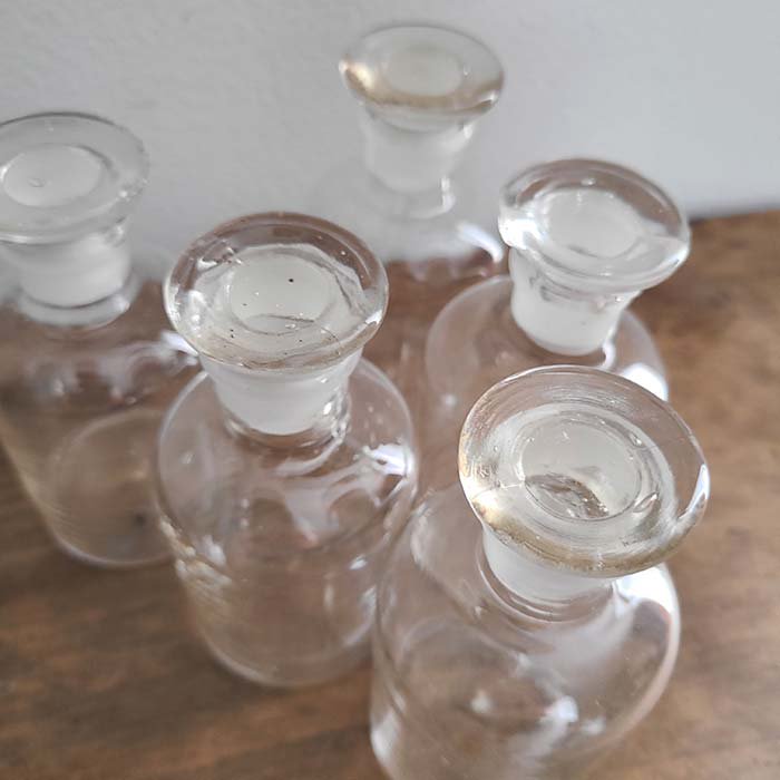 レトロガラス瓶・薬瓶・クリア サブイメージ