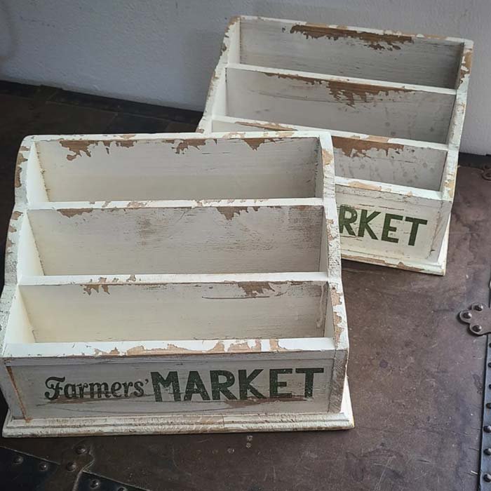 ファーマーズマーケットBOX・木製ジャンク加工ボックス サブイメージ