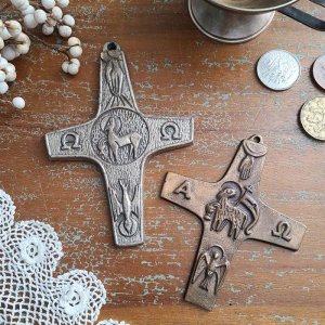 ドイツ蚤の市・ブロカント・十字架(M)・金属・古道具