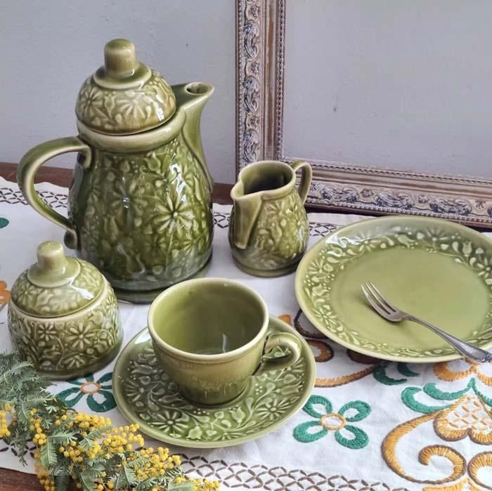 ドイツ蚤の市・古道具・ブロカント・陶器・GDR・グリーンポット ドイツ蚤の市・古道具・ブロカント・陶器・GDR・グリーンポット