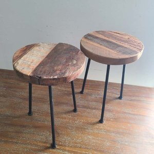 アイアン木製スツール・チェアー・テーブル