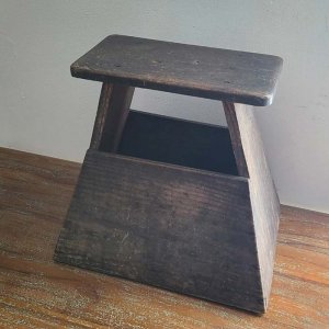 古道具・昭和レトロ・踏み台・木製
