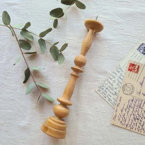 トイツ蚤の市・古道具・フロカント・木製キャンドルスタンド