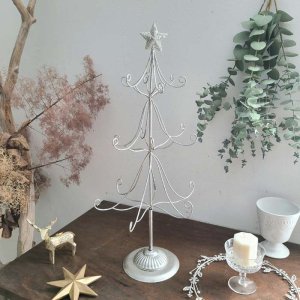 メタルワイヤー・クリスマスツリー・シルバー・クリスマス限定品・大サイズ