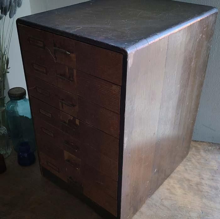 古家具・古道具・木製・小引き出し・昭和レトロ家具・7段 | 旅 古家具・古道具・木製・小引き出し・昭和レトロ家具・7段 | 旅