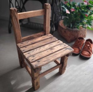 昭和レトロ古家具・古道具・木製チェア・レトロミニ椅子