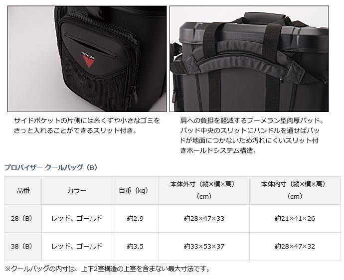 ダイワ プロバイザー クールバッグ 28(B) レッド