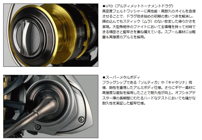 ダイワ 15バデル 4000 (VADEL ヴァデル) / リール
