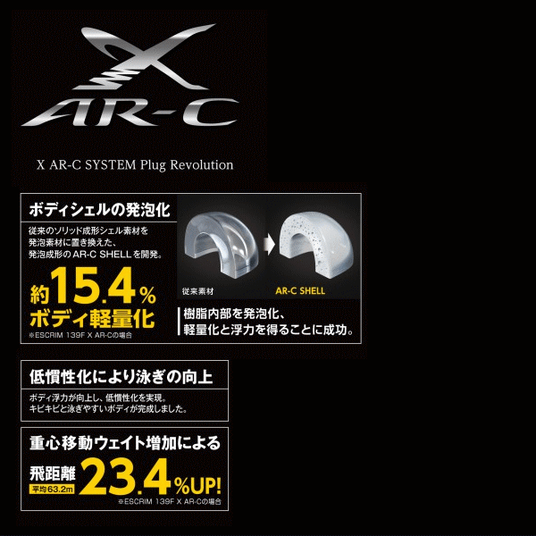 シマノ エクスセンス ワイロー109F XAR-C XM-109N (18T レンズベイト)