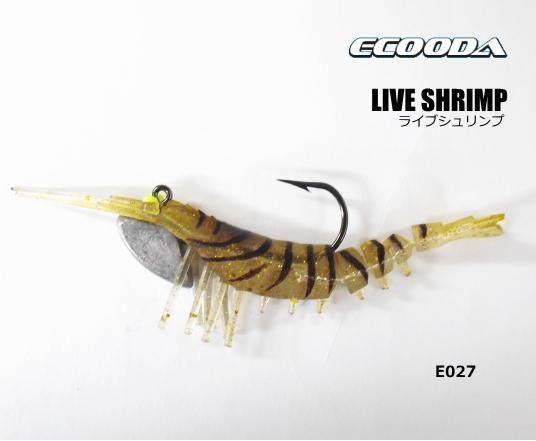 ベイシックジャパン Ecooda ライブシュリンプ 3インチ E027 ルアー ベイシックジャパン Ecooda ライブシュリンプ 3インチ E027 ルアー